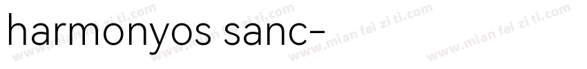 harmonyos sanc字体转换